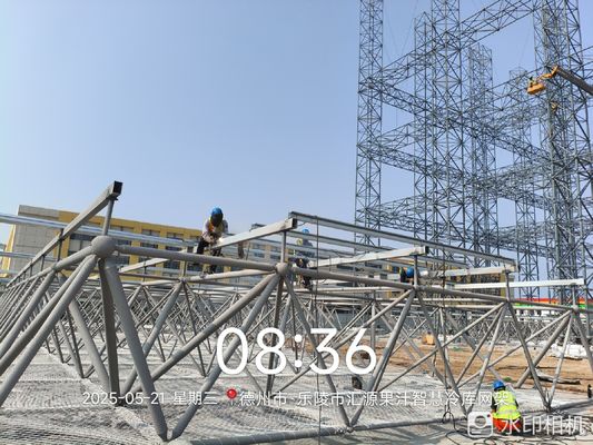 Stalen Ruimteframes voor Dak- en Wandpaneelopties voor Kolenopslagloods Erf