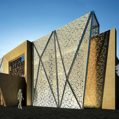 Het prefab de Gordijngevel van de het Metaalnagel van Decoiling van de AluminiumGordijngevel Ontwerpen