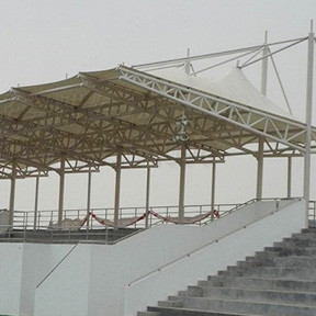 Q235B de Structuurarchitectuur 0.36mm0.6mm van het spanningsmembraan Dak Lange Spanwijdte