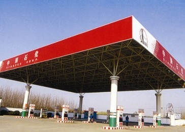 Anticorrosieve S355JR-Bouw 100300m die van de Benzinestationluifel lassen