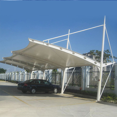 Het Membraanstructuur 0.6mm van de Q235pvdf Spanning het Wit van het Dakponsen