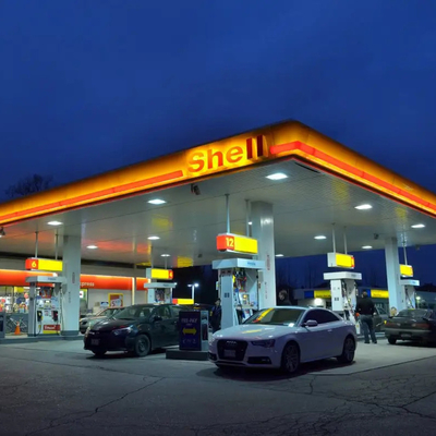 Q345 van de de Luifelstructuur van de Benzinepomp het Benzinestationbouw 150mm Dak het Buigen