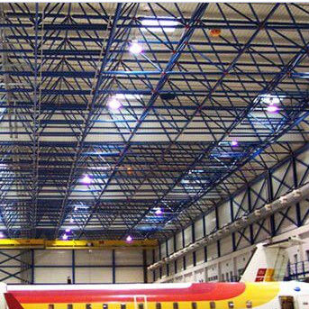 Ruimtelijke voorgefabriceerde structuren van staal Q235B, voor hangars van vliegtuigen