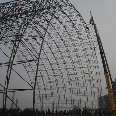 De prefabgebouwen die van het Staalkader het Dakstructuur 150mm buigen van het Boog Ruimtekader