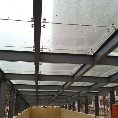 Geprefabriceerd Q345-Aangepast de Koepeldakraam 960mm van het Polycarbonaatdak