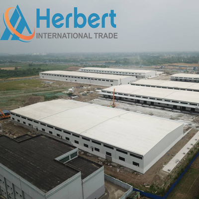 Q235 het Prefab Lichte van het het Pakhuisdak van de Staalstructuur Wit van de de Bundelfabriek