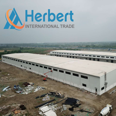 Q235 het Prefab Lichte van het het Pakhuisdak van de Staalstructuur Wit van de de Bundelfabriek