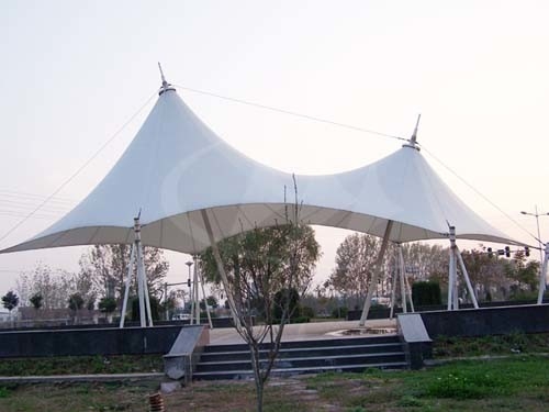 Q355 Architectuur 120mm van de Spanningsstof 50mm Structuur van het Dak de Trekmembraan