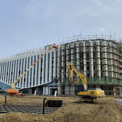 Q235 EPS Aluminium Glazen Gordijngevel Frame Profiel Lichte Gordijngevel 50mm