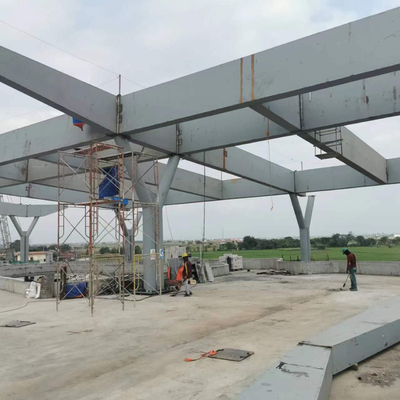Q235 stalen frame dakconstructie voor Jakarta Bandung hogesnelheidstrein