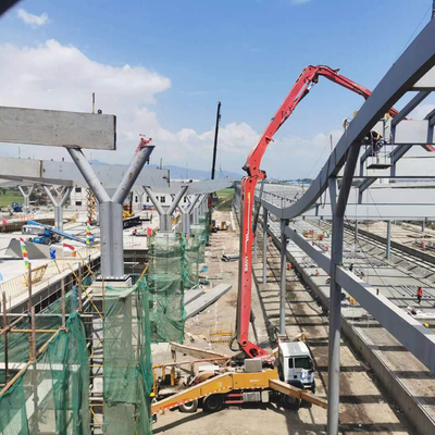Q235 stalen frame dakconstructie voor Jakarta Bandung hogesnelheidstrein