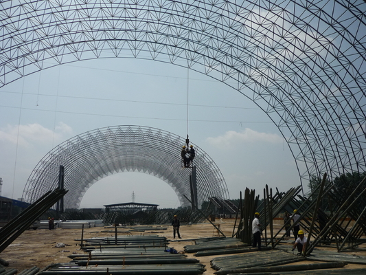 Prefabpu-de Bundelstructuur van het Dak Ruimtekader de Bouwdak 950mm de Één Eindedienst