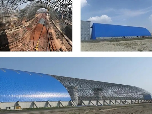 Grote overspanning Kolenloods Bolt Ball Design Stalen ruimteframe Bouwconstructie