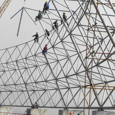 Van de het Staalstructuur van de boutbal het Kaderontwerp de Bouwinstallatie