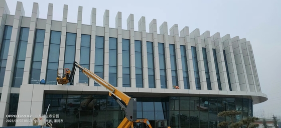 De Gordijngevelsbuitenkant van het Q235q355 Materiaal Verglaasde Aluminium