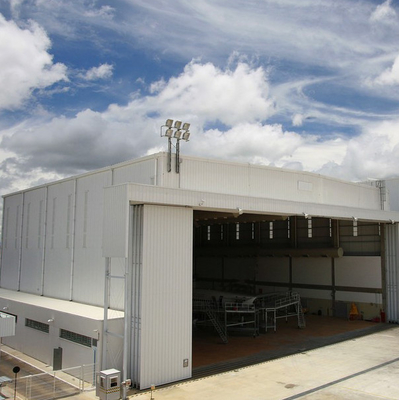 Van de het Dakstructuur van het douanestaal Stichting 50mm Geprefabriceerde Workshoploodsen