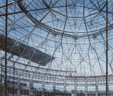 Lichte die de Bouw van het Staalkader Structuur voor Loodshangaar wordt geprefabriceerd