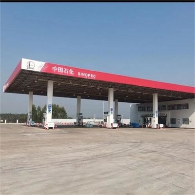 Tankstation geprefabriceerd licht stalen frame voor constructie bouwconstructie