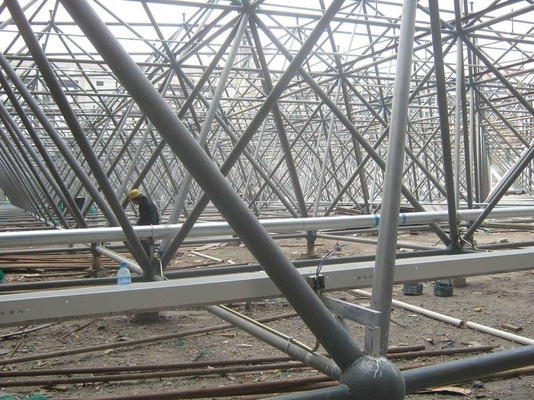Q235 Voorgefabriceerde staalstructuur op maat Hoog brandwerend staalruimteframe