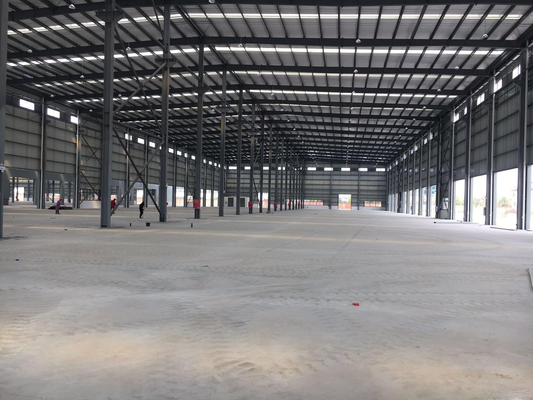 Voorgefabriceerde staalconstructie Gebouw Grote span staal truss structuur