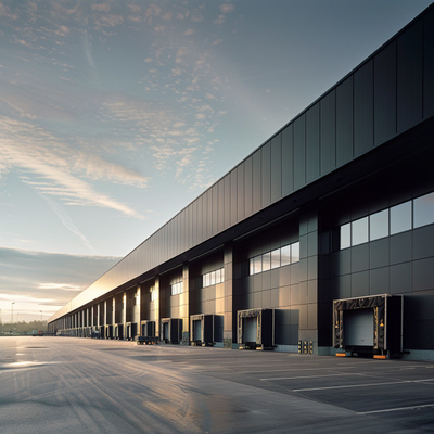 Duurzaam metalen dak geprefabriceerde stalen gebouwen met gemotoriseerd rolmechanisme voor magazijnen of garages