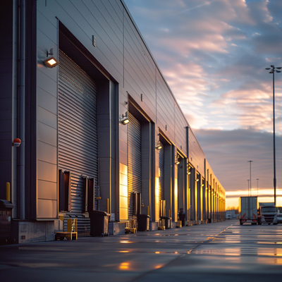 Duurzaam metalen dak geprefabriceerde stalen gebouwen met gemotoriseerd rolmechanisme voor magazijnen of garages