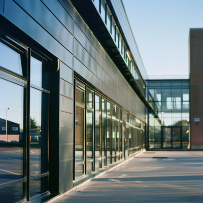 Aluminium gordijnmuren voor commerciële gebouwen Slank en duurzaam geveloplossingen