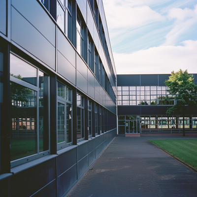 Aluminium gordijnmuren voor commerciële gebouwen Slank en duurzaam geveloplossingen