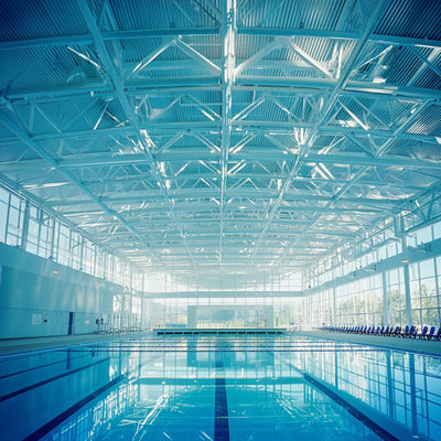 Ruimtelijke staalstructuur voor zwembad daken