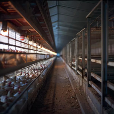 Staalportaal voor pluimveehouderijen Duurzame efficiënte landbouwoplossingen