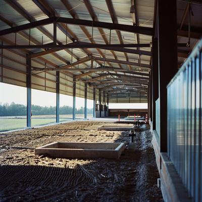 Staalportaalframe voor paardenopleidingsgebieden betrouwbare en veelzijdige paardenfaciliteiten