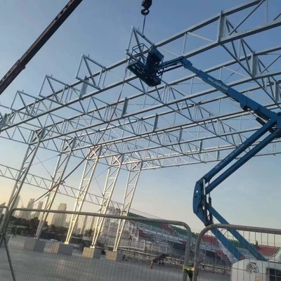 Voorgefabriceerd lichtstaal frame truss structuur voetbalstadion