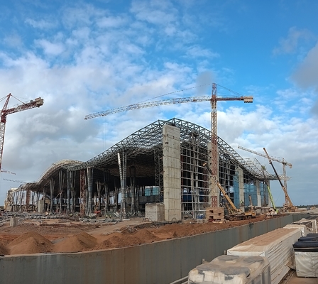 Q355 Staalruimtelijsten Luchthaventerminalgebouw voor grootspanningsgebouw
