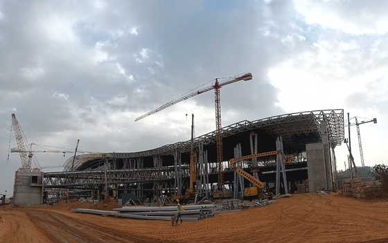 Voorgefabriceerd lichtstaalframe Gebouw van het luchthavenstation