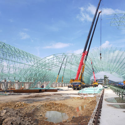 Op Maat Gemaakte Stalen Constructie Magazijn Geprefabriceerde Industriële Schuur