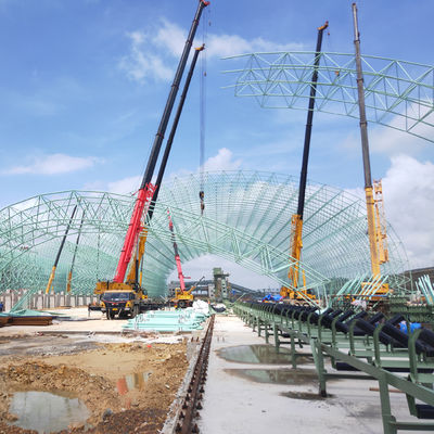 Op Maat Gemaakte Stalen Constructie Magazijn Geprefabriceerde Industriële Schuur