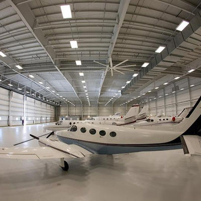 Lichte geprefabriceerde staalconstructie magazijn hangar GB-standaard